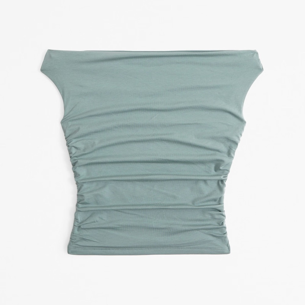 Abercrombie Ruched Off-the-Shoulder Top - Picture 2 of 6